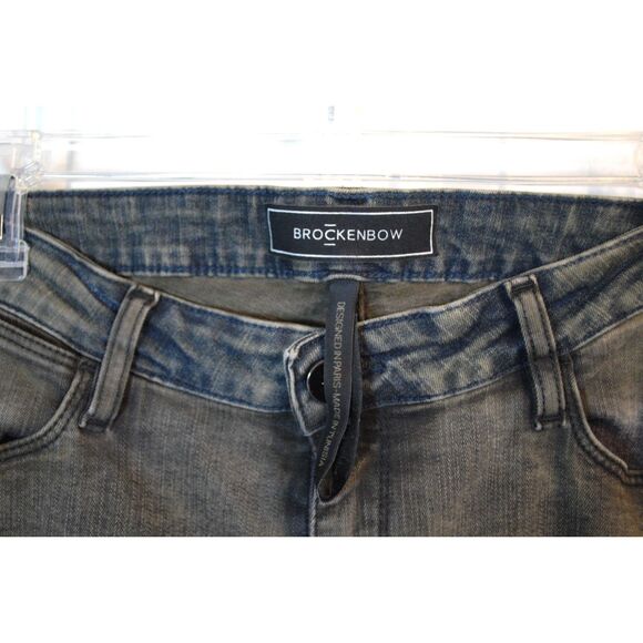 Brockenbow Emma Skinny Med Waist Women's Jeans Army Cloud Size 30 - Picture 5 of 7
